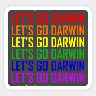 Let's Go Darwin. Sticker